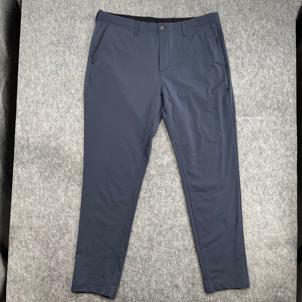 Cozy Earth Pants Mens 38X30 Performance Chino Navy Blue Stretch Trousers